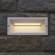 Slimline LED Outdoor Recessed Wall Light White Tri Colour 305 Lumens Slimline LED Outdoor Recessed Wall Light White Tri Colour 305 Lumens